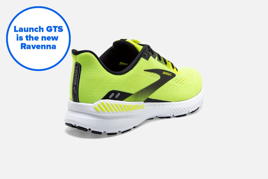 Brooks Launch GTS 8 Road Running Shoes Mens - Green/Black - YDFOG-8025